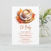 Invitation Automne Oh Baby Un bébé est en train de brasser du (Debout devant)