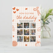 Invitation Automne Orange Main Dessinée Comme L'Ancien Était  (Debout devant)