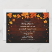 Invitation Automne Parties scintillant Automne Feuilles Baby  (Devant)