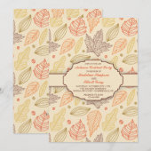 Invitation Automne Patron (Devant / Derrière)