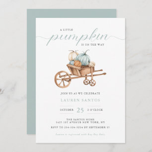 Invitation Automne - Petit Baby shower Citrouille   Invitatio