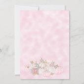 Invitation Automne Petite Parties scintillant Citrouille Baby (Dos)