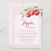 Invitation Automne Pomme moisson Boho Coed rose mignonne fill (Devant)