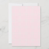 Invitation Automne Pomme moisson Boho Coed rose mignonne fill (Dos)