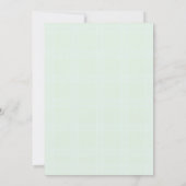 Invitation Automne Pomme Récolte Boho Coed Baby shower vert (Dos)