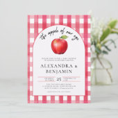 Invitation Automne Pomme récolte Boho Coed Russe Baby shower (Debout devant)