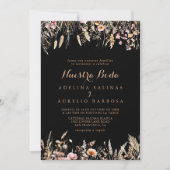 Invitation Automne prairie sauvage Floral Nuestra Boda Mariag (Devant)