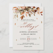 Invitation Automne Quitte Russe Pays Boho Mariage Dans (Devant)