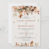 Invitation Automne Quitte Russe Pays Boho Mariage Dans (Devant)
