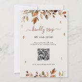 Invitation Automne Quitte Russe Pays Boho Mariage Dans (Dos)