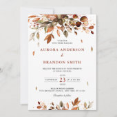 Invitation Automne Quitte Russe Pays Boho Mariage Dans (Devant)