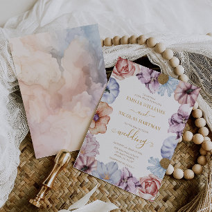 Invitation Automne Romantique Bohème Mariage élégant