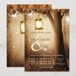 Invitation Automne Russe Arbre d'automne Mariage