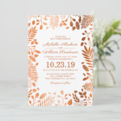 Invitation Automne Russe Automne Mariage Woodland (Debout devant)