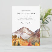 Invitation Automne Russe Boho Mariage (Debout devant)