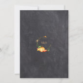 Invitation Automne Russe dentelle Citrouille Mariage de table (Dos)