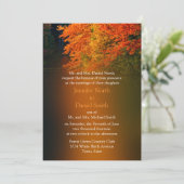 Invitation Automne Russe Mariage Mariage de automne (Debout devant)