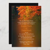 Invitation Automne Russe Mariage Mariage de automne (Devant / Derrière)