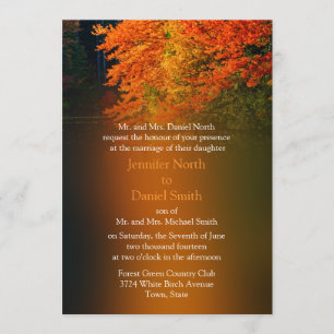 Invitation Automne Russe Mariage Mariage de automne
