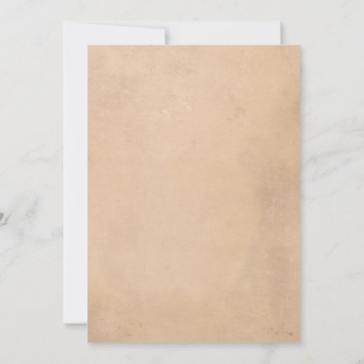 Invitation Automne Rustique Automne Blanc, Orange Citrouille  (Dos)