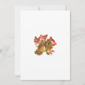 Invitation Automne rustique automne dans l'amour Mariage (Dos)
