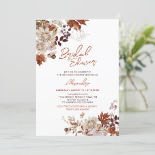 Invitation Automne Rustique Automne Floral Mariage Fête des m