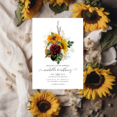 Invitation Automne Rustique - Automne Mariage Floral