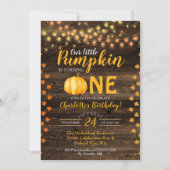 Invitation Automne Rustique automne Pays Anniversaire (Devant)