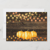 Invitation Automne Rustique Automne Pays Photo Anniversaire (Dos)