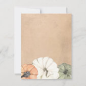 Invitation Automne Rustique Automne Photo Mariage Enregistrer (Dos)