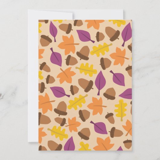 Invitation Automne Rustique Bois Chalkboard Citrouille Mariag (Dos)