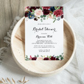 Invitation Automne Rustique Bourgogne Fête des mariées de cal