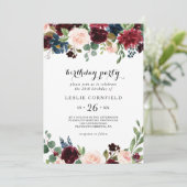 Invitation Automne Rustique Bourgogne fête du 20e anniversair (Debout devant)