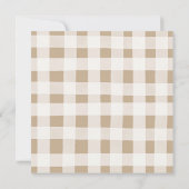 Invitation Automne Rustique Citrouille Baby shower tomber dan (Dos)