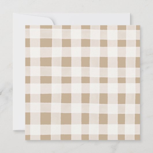 Invitation Automne Rustique Citrouille Baby shower tomber dan (Dos)