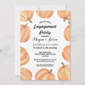 Invitation Automne rustique d'aquarelle de citrouille de (Devant)