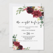 Invitation Automne Rustique Éblouissant Dîner de la répétitio (Devant)