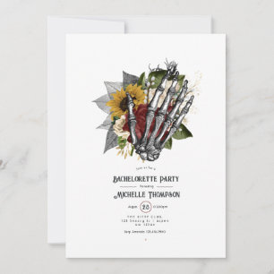 Invitation Automne Rustique Floral Gothique Bachelorette Part