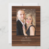 Invitation Automne Rustique - Mariage de tournesol Automne Ph (Dos)