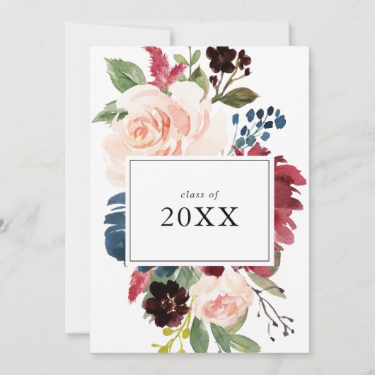 Invitation Automne Rustique Moderne Calligraphie Parti de Gra (Dos)