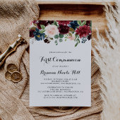 Invitation Automne Rustique Moderne Calligraphie Première Com