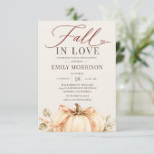 Invitation Automne rustique, Tombez amoureux de la douche de (Debout devant)