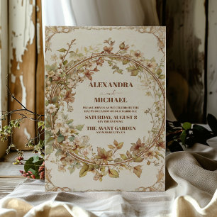 Invitation Automne Sentez-vous un Mariage floral élégant