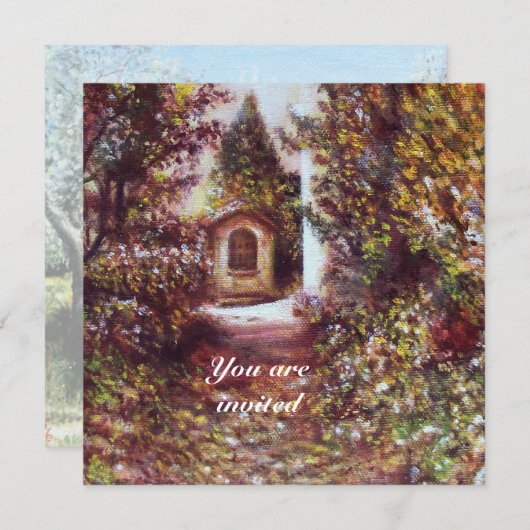 INVITATION AUTOMNE SILENCIEUSE À FLORENCE (Devant / Derrière)