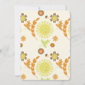 Invitation Automne Sunshine Automne Fête d'anniversaire (Dos)