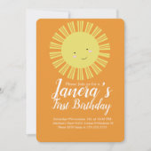 Invitation Automne Sunshine Automne Fête d'anniversaire (Devant)