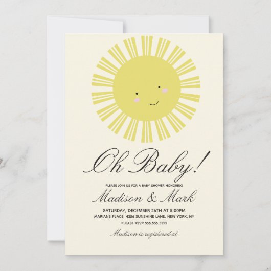 Invitation Automne Sunshine Automne Fête d'anniversaire (Devant)