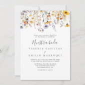 Invitation Automne Sunshine Fleur sauvage Nuestra Boda Mariag (Devant)