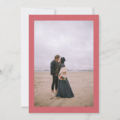 Invitation Automne terre cuite florale aquarelle photo mariag (Dos)