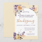 Invitation AUTOMNE Thanksgiving (Devant / Derrière)